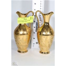 PAIR OF ROYAL WINTON GRIM WADES TEMPLE GOLD