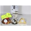Image 1 : COLLECTION OF 3 MINIATURE CLOCKS INCL STAR WARS