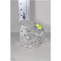 LEAD CRYSTAL WONDERS OF THE WILD BEAR FIGURINE