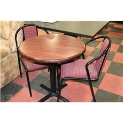 30" ROUND X 30" HIGH SMALL TABLE WITH 2 CHAIRS