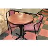 Image 1 : 30" ROUND X 30" HIGH SMALL TABLE WITH 2 CHAIRS