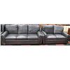 Image 1 : NEW CHARCOAL GREY LEATHERETTE SOFA AND LOVESEAT