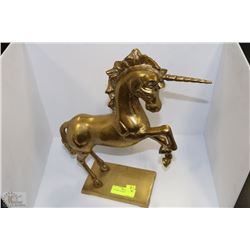 16.5" BRASS UNICORN