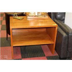 TEAK  SHELF TV STAND 24"X34"