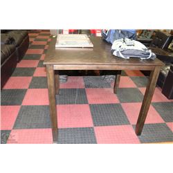 42" X 42" X 36" H WOOD BAR TABLE