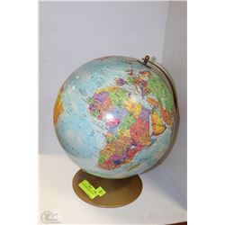 VINTAGE RAISED RELIEF GLOBE