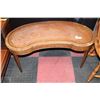 Image 1 : VINTAGE KIDNEY SHAPE COFFEE TABLE