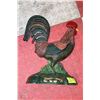Image 1 : LARGE PAINTED CAST IRON ROOSTER DOOR STOP