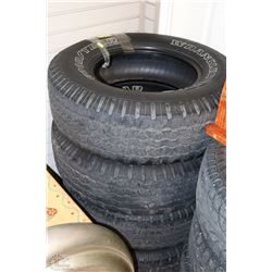 4 GOODYEAR WRANGLER LIGHT TRUCK OR SUV TIRES