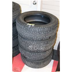 SET OF 4 PIRELLI CARVING EDGE WINTER TIRES