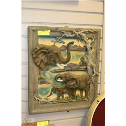 CORAL STONE LIKE ELEPHANT PICTURE