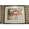 Image 1 : JAMES LUMBERS LARGE FRAMED PRINT OF MR.HOCKEY