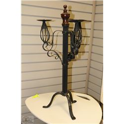 IRON TRI CANDLE HOLDER 27" HIGH
