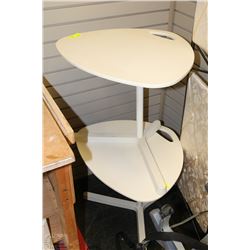 SET OF 2 WHITE END TABLES