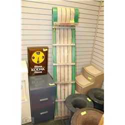 VINTAGE TORPEDO WOODEN SLEIGH 70"