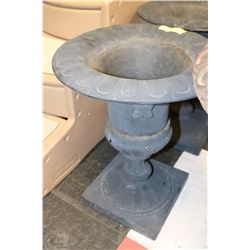 CAST IRON FLOWER PLANTER 21" TALL X2