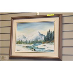 R.GRANT ORIGINAL OIL PAINTING 22"X17.5"