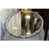 Image 1 : OVAL JEWELLED WALL MIRROR 32"