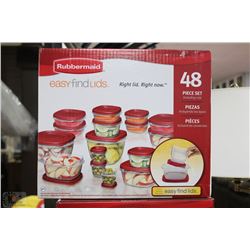 RUBBERMAID 48PC TUPPERWARE SET