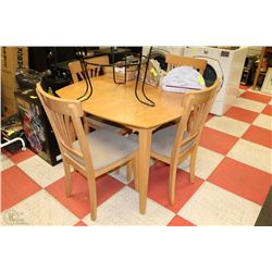 MAPLE KITCHEN TABLE WITH 4 CHAIRS