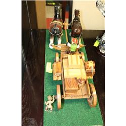 CERAMIC HORSE AND BUGGY DISPLAY