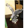 Image 1 : SILVER EAGLE ON STAND - 12"H X 10.5"W