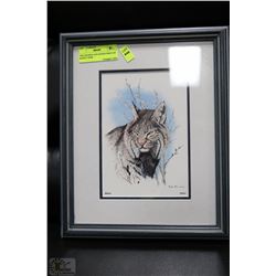 1982 FRAMED AND SIGNED PRINT BY RANDY FEHR -