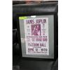 Image 1 : JANIS JOPLIN  JUNE 12/1970 FRAMED POSTER PRINT
