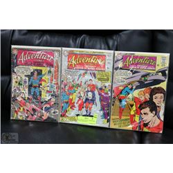 OLD COLLECTION OF 3 ADVENTURE COMICS ISSUES #337,