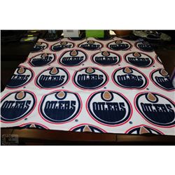 OILERS THROW BLANKET