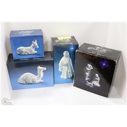 AVON COLLECTION OF 4 NATIVITY FIGURINES