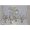 Image 1 : UNIQUE SMIRNOFF ETCHED PITCHER AND GLASS SET