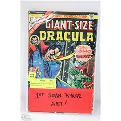 GIANT SIZE DRACULA #5 COMIC-1ST JOHN BYRNE ART