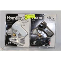 PAIR OF HOMESTYLES MINI CLIP LAMPS