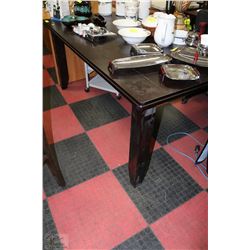 NEW 42" X66" X30"H BLACK KITCHEN TABLE