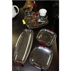 GRILLMATES BARBEQUE SERVING PLATTER SET WITH