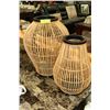 Image 1 : 2 SHOWHOME BAMBOO VASES