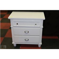 NEW WHITE 2 DRAWER NIGHT STAND