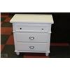 Image 1 : NEW WHITE 2 DRAWER NIGHT STAND