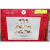 Image 1 : PC TIERED GLASS CAKE PLATES IN BOX SET OF 3