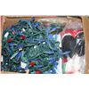 Image 1 : BOX WITH CHRISTMAS LED LIGHTS , SANTA AND MORE