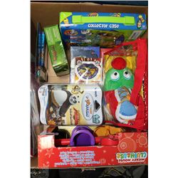 BOX OF NEW ASSORTED GAMES AND COLLECTIBLES INC