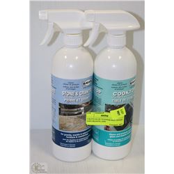 2 BOTTLES OF CLEANER INCL STONE AND GRANITE AND