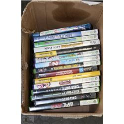 BOX WITH ASSORTMENT OF GAMES FOR PS3,XBOX360  &