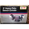 Image 1 : NEW IN BOX 6" HEAVY DUTY BENCH GRINDER