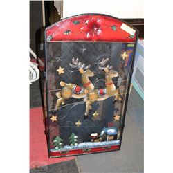 CHRISTMAS FIREPLACE GRATE