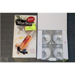 NEW IN BOX WINE STEWARD "THE WAITER" WINE BOTTLE