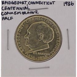 1936 Bridgeport Connecticut Centennial Commemorative Half Dollar Coin