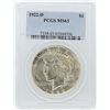 Image 1 : 1922-D $1 Peace Silver Dollar Coin PCGS MS63
