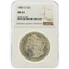 Image 1 : 1880-O $1 Morgan Silver Dollar NGC Graded MS61